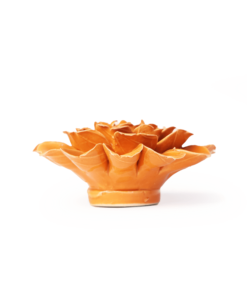 Orange Fiesta Marigold - Chive Ceramics Studio - Ceramic Flowers - Chive Ceramics Studio