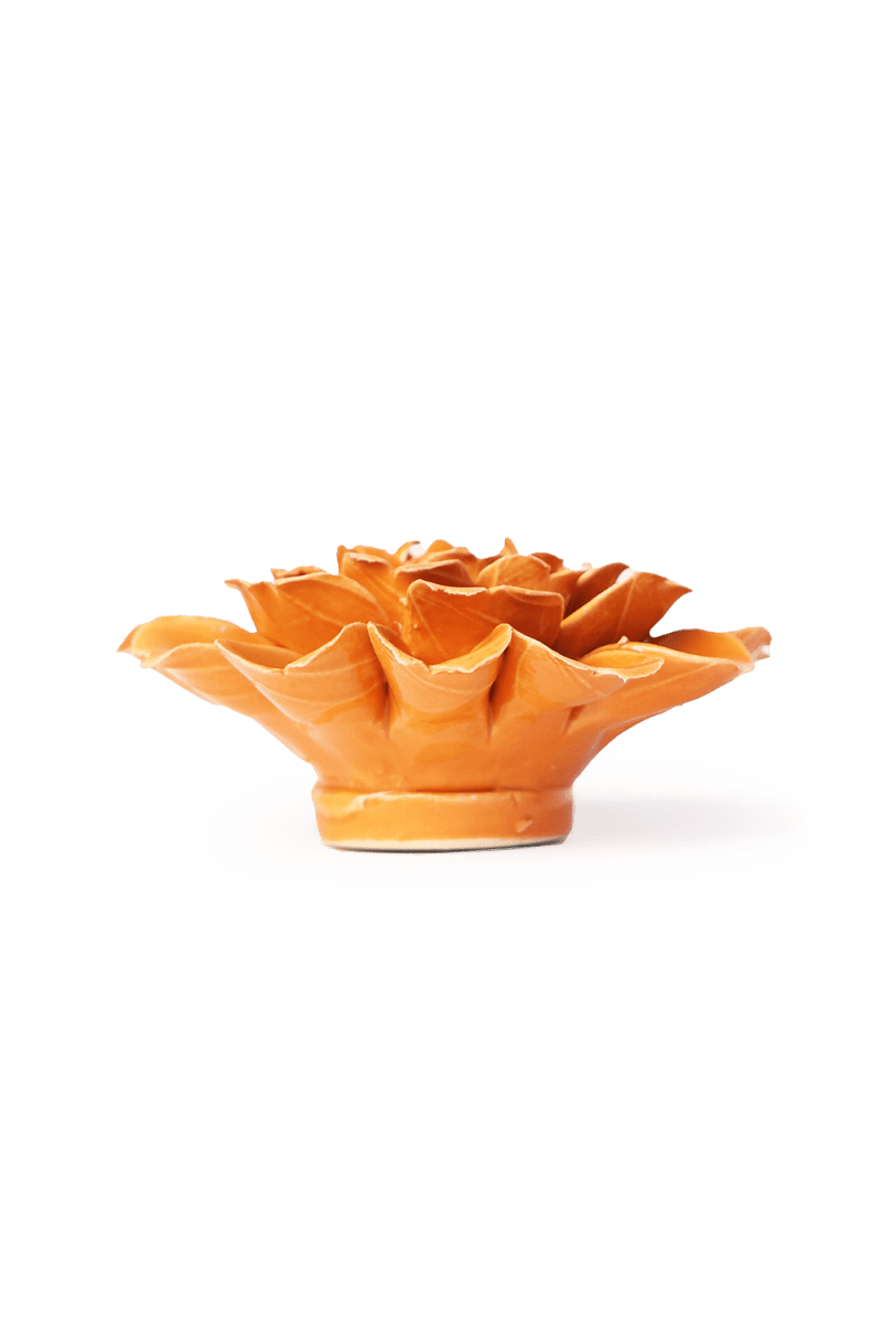 Orange Fiesta Marigold - Chive Ceramics Studio - Ceramic Flowers - Chive Ceramics Studio