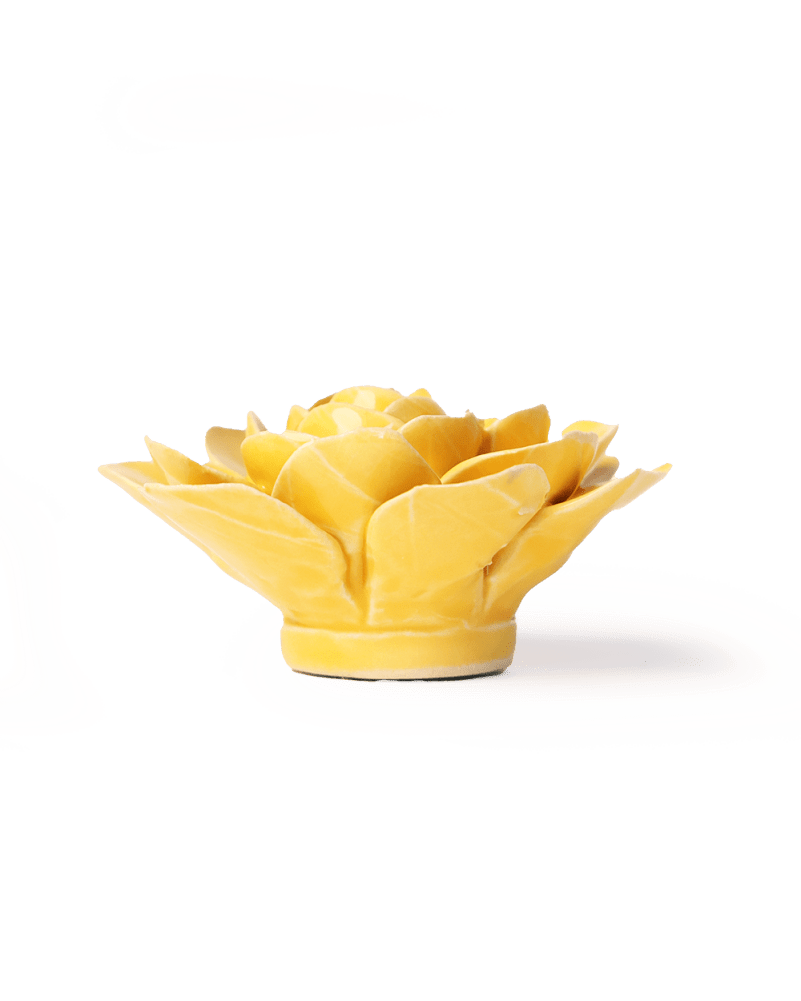 Burnt Yellow Begonia - Chive Ceramics Studio - Ceramic Flowers - Chive Ceramics Studio