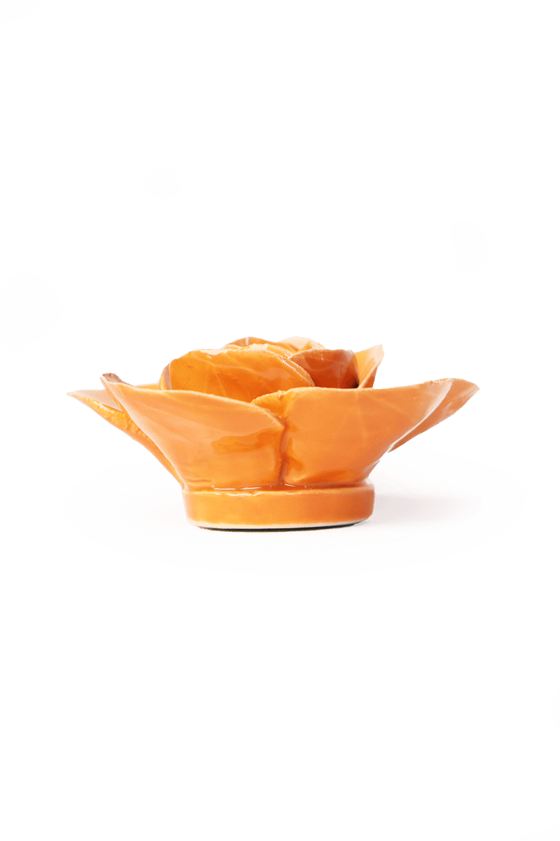 Orange Elegance Ranunculus - Chive Ceramics Studio - Ceramic Flowers - Chive Ceramics Studio