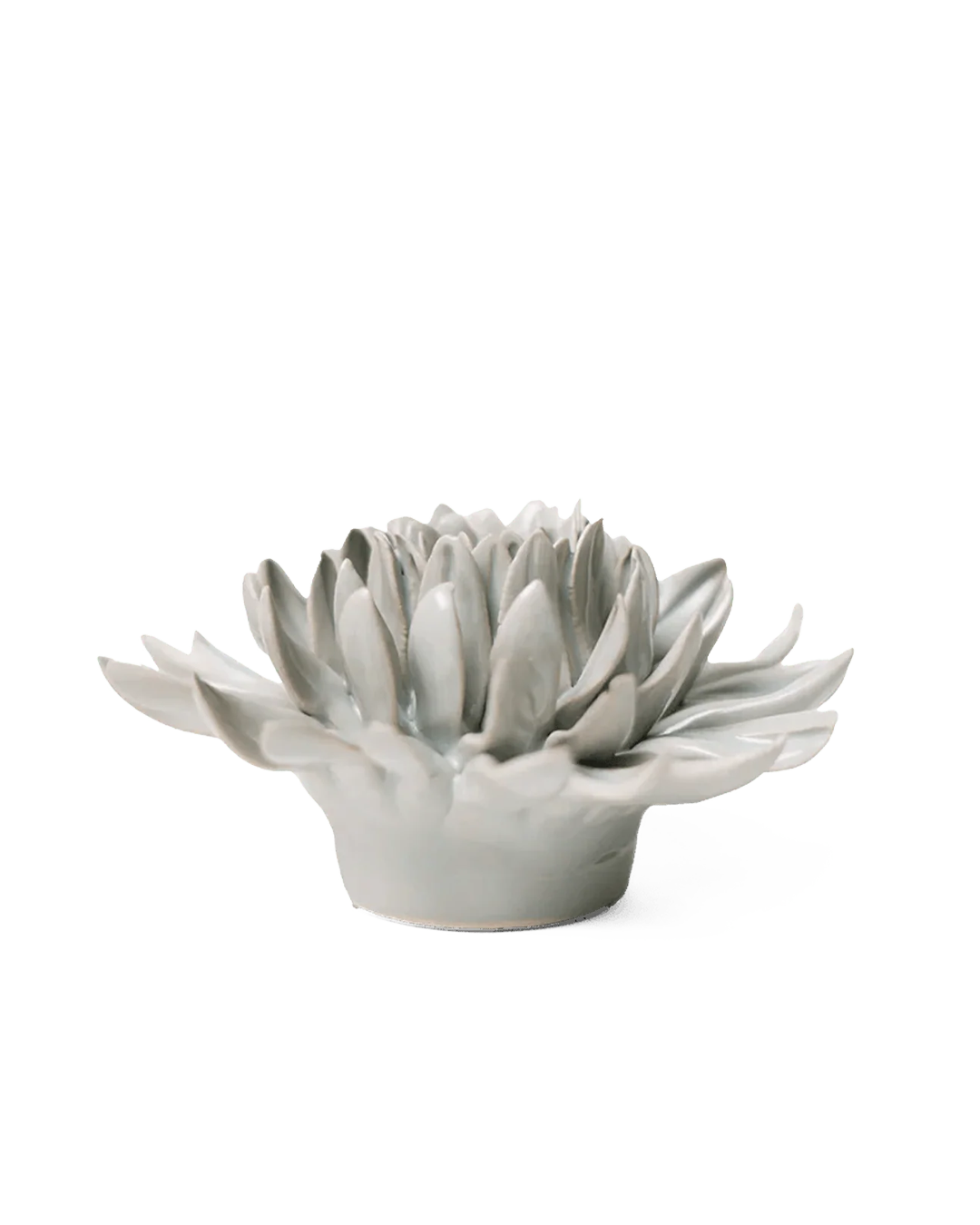 Panache Green Spider Mum ceramic wall flower — English Garden — handmade by Chive Studio Toronto