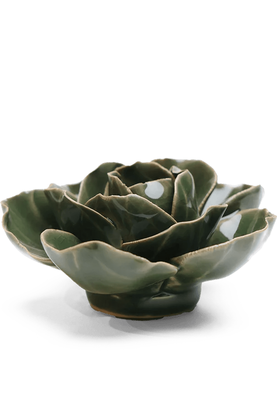 EG03 Fir Green Butterfly Ranunculus - Chive Ceramics Studio - Ceramic Flowers - Chive Ceramics Studio