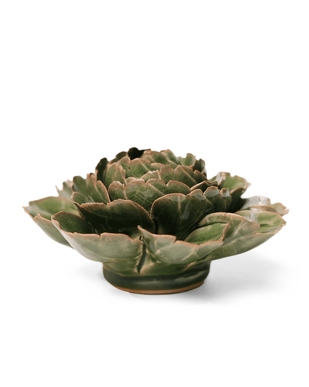 EG05 Avocado Green Rozella Peony - Chive Ceramics Studio - Ceramic Flowers - Chive Ceramics Studio