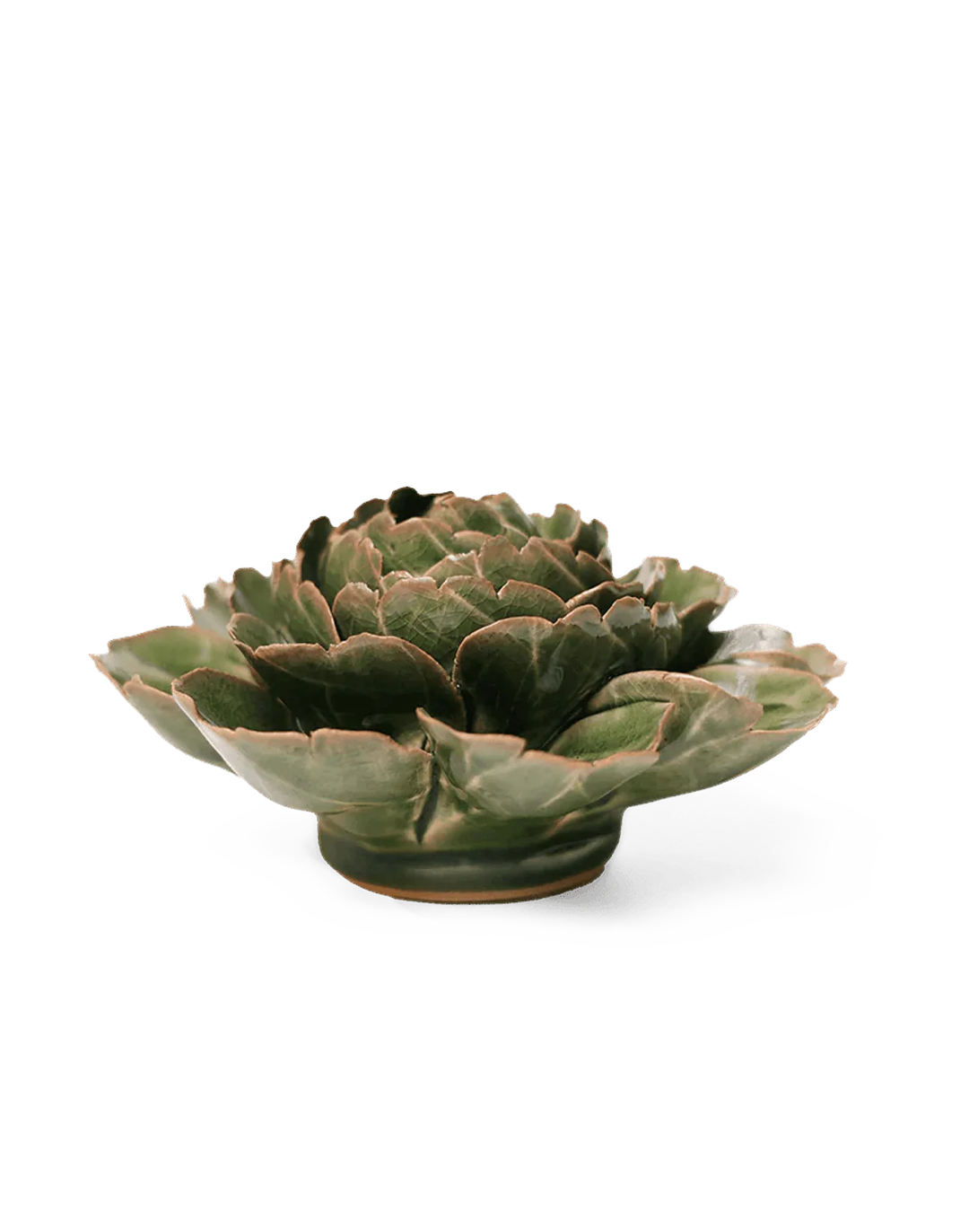 Avocado Green Rozella Peony ceramic flower — English Garden Collection — Designed by Chive Studio Toronto