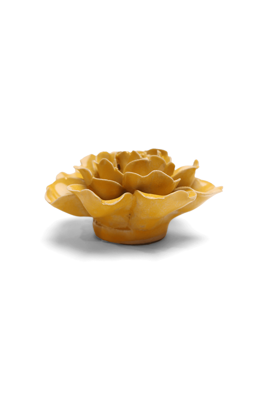 Burnt Yellow Rose - Chive Ceramics Studio - Ceramic Flowers - Chive Ceramics Studio