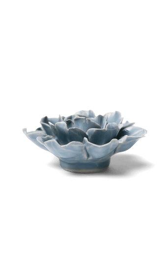 Pastel Blue Rose ceramic wall flower — English Garden collection — by Chive Studio