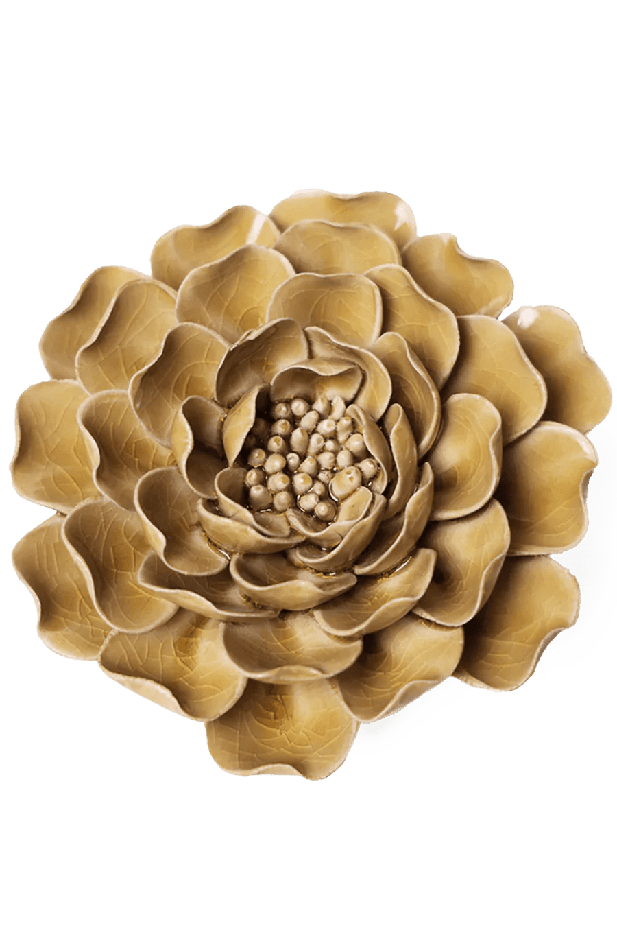 Caramel Charm Peony - Chive Ceramics Studio - Ceramic Flowers - Chive Ceramics Studio