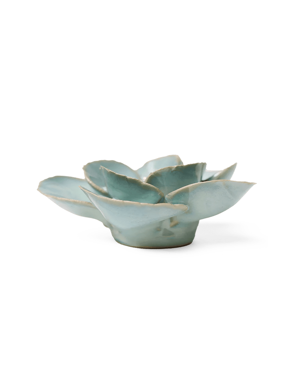 Milk Teal Poppy - Chive Ceramics Studio - Ceramic Flowers - Chive Ceramics Studio