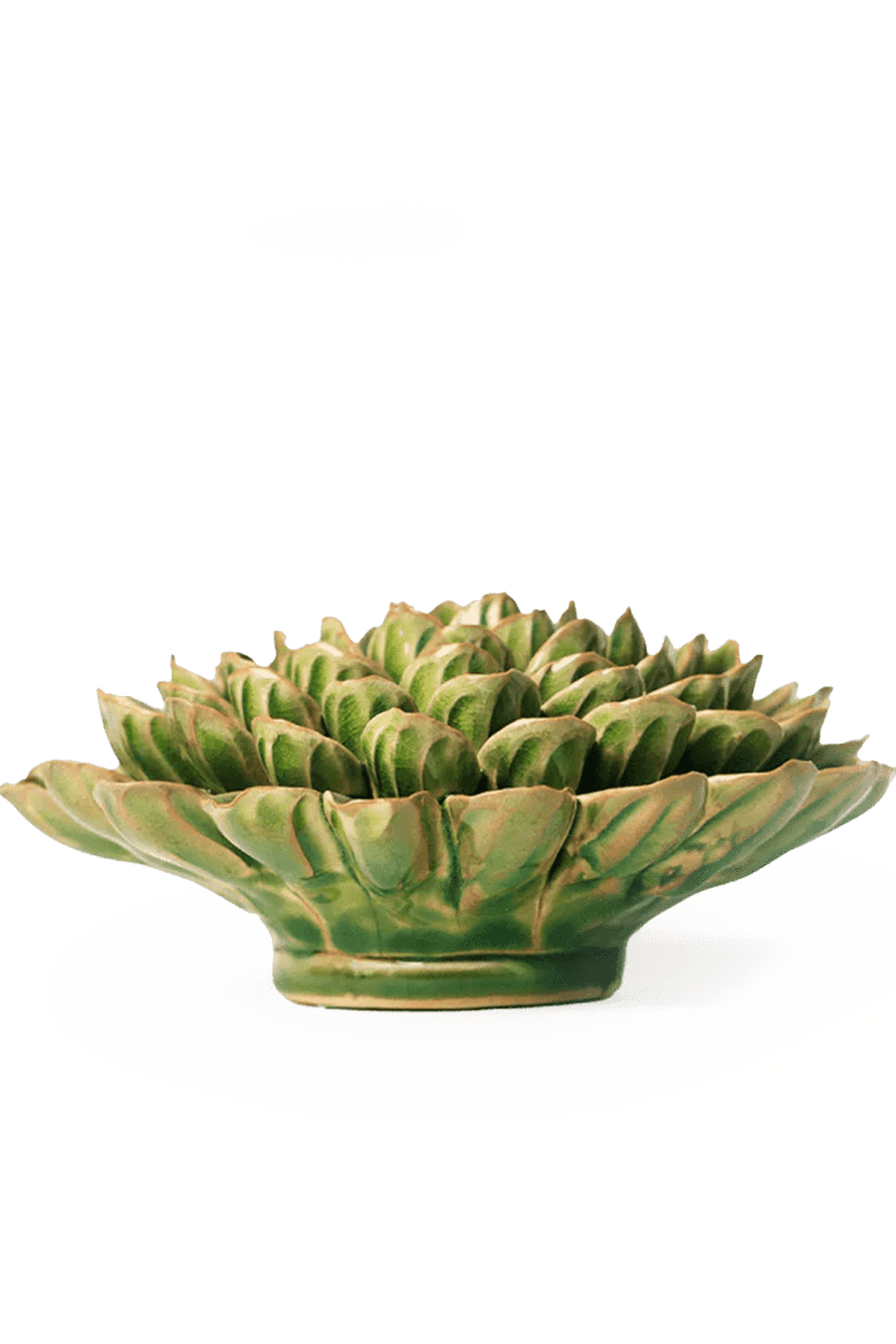 EG20 Avocado Green Unicorn Zinnia - Chive Ceramics Studio - Ceramic Flowers - Chive Ceramics Studio
