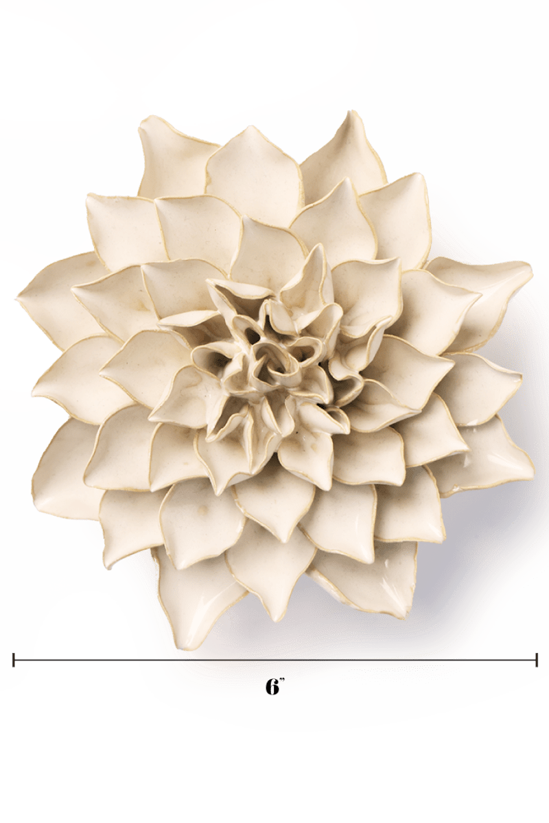 Ivory Autumn Azalea - Chive Ceramics Studio - Ceramic Flowers - Chive Ceramics Studio