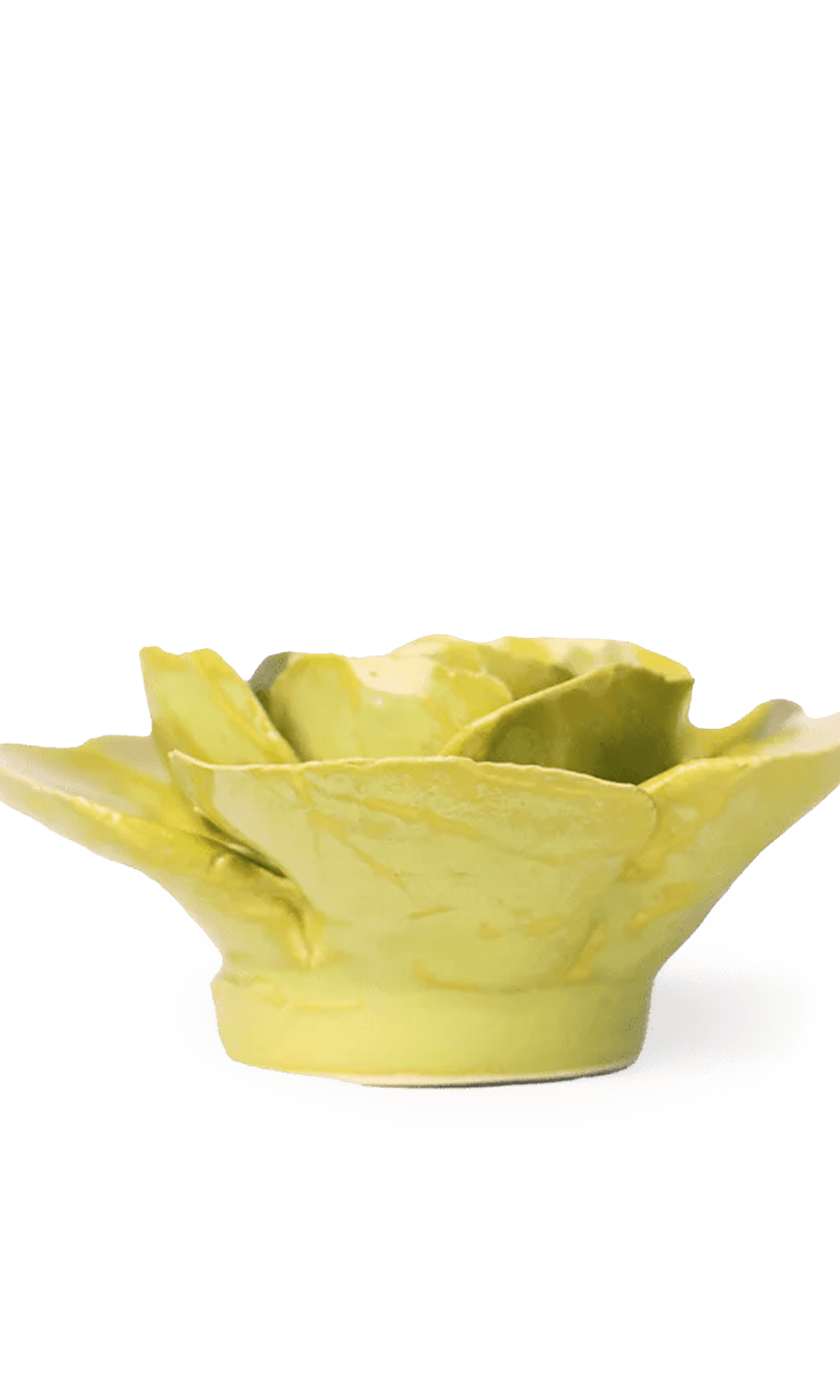 Peridot Stargazer Lily ceramic wall flower — English Garden Collection — handmade by Chive Studio Toronto