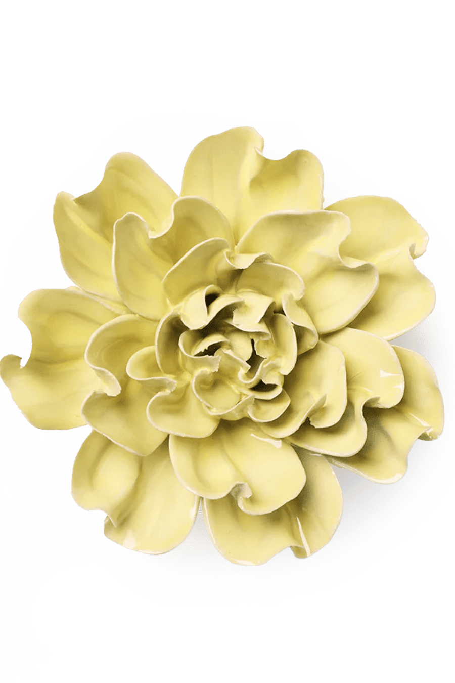 EG26 Lime Yellow Larkspur - Chive Ceramics Studio - Ceramic Flowers - Chive Ceramics Studio