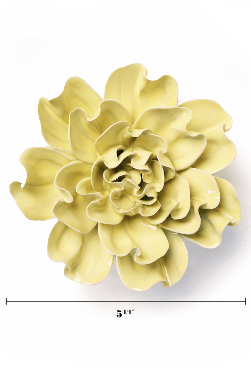 Lime Yellow Larkspur - Chive Ceramics Studio - Ceramic Flowers - Chive Ceramics Studio