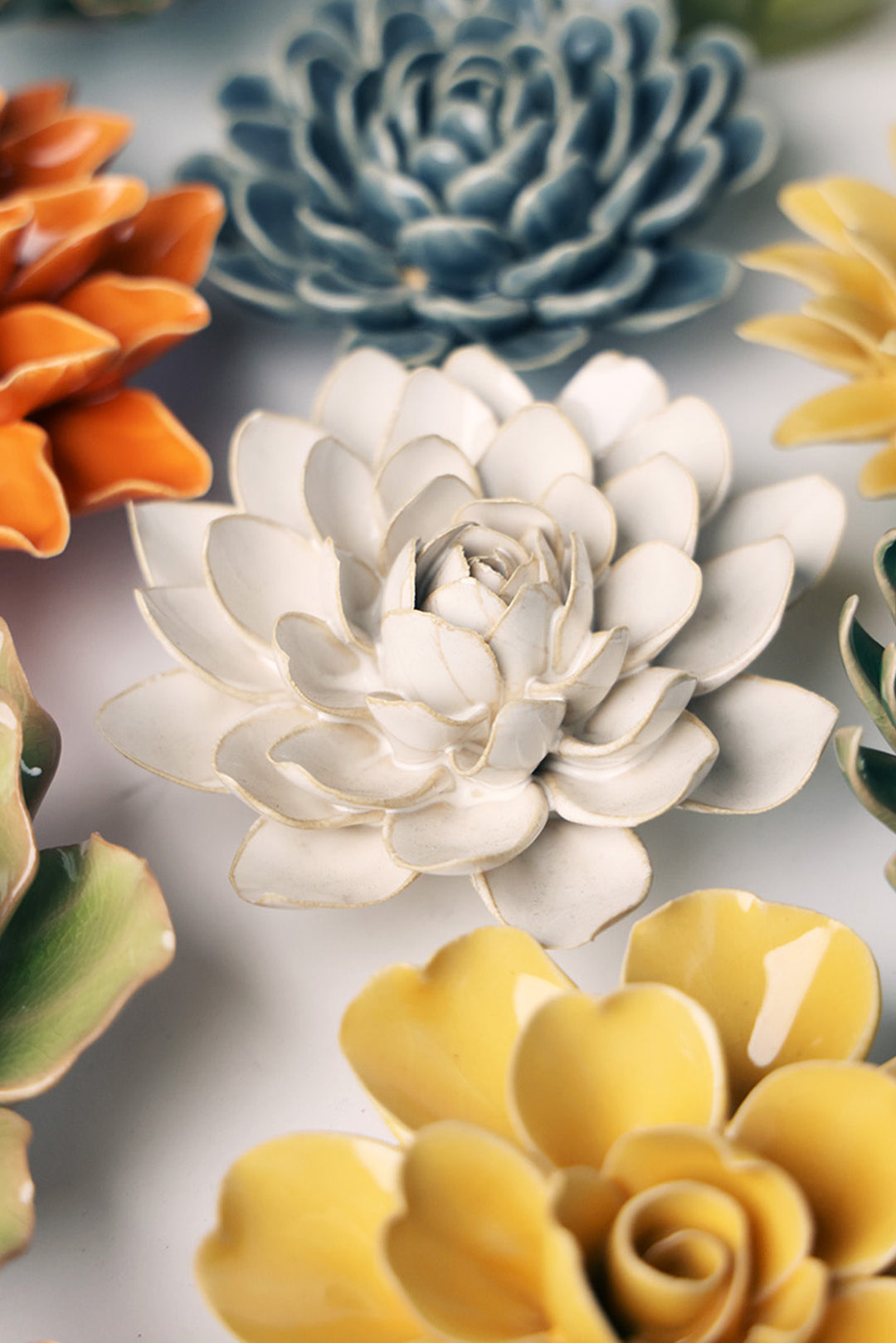 Ivory Snowdrop - Chive Ceramics Studio - Ceramic Flowers - Chive Ceramics Studio