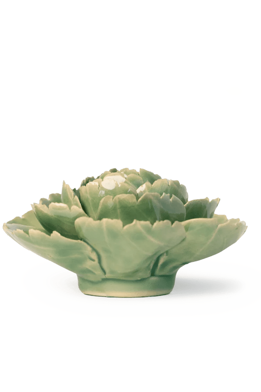 Green Rose ceramic wall flower - English Garden collection - handmade by Chive Studio Toronto