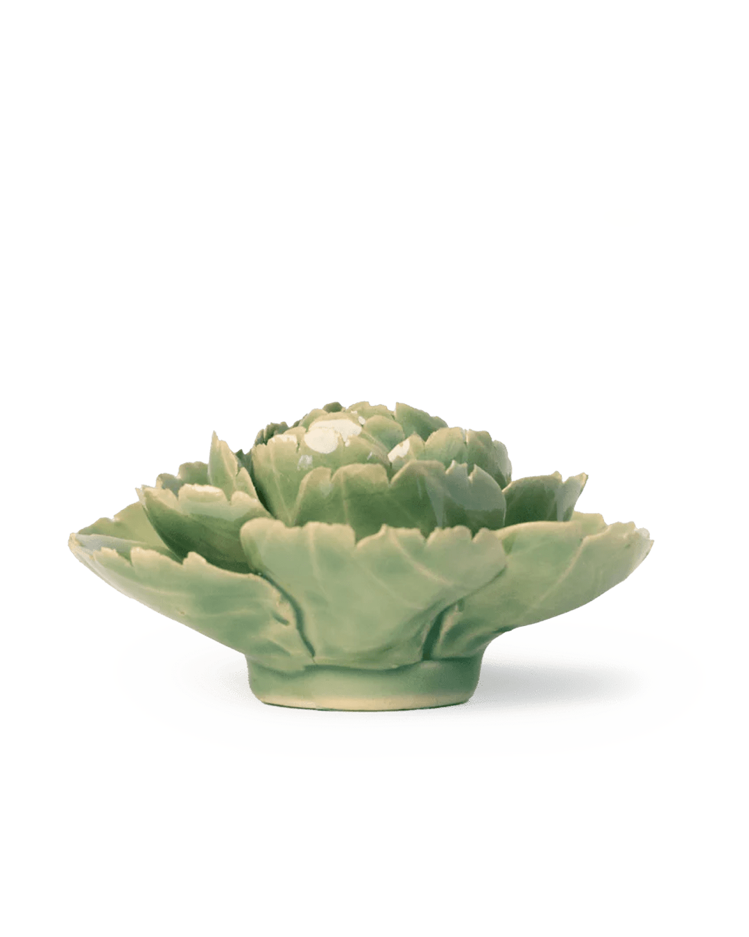 Green Rose ceramic wall flower — English Garden collection — designed in Toronto by Chive Studio