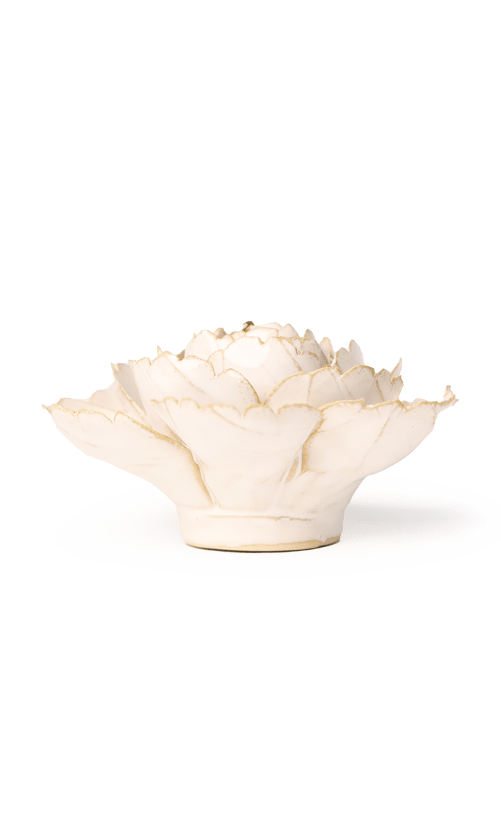 Ivory English Rose ceramic wall flower — English Garden Collection — handmade by Chive Studio Toronto