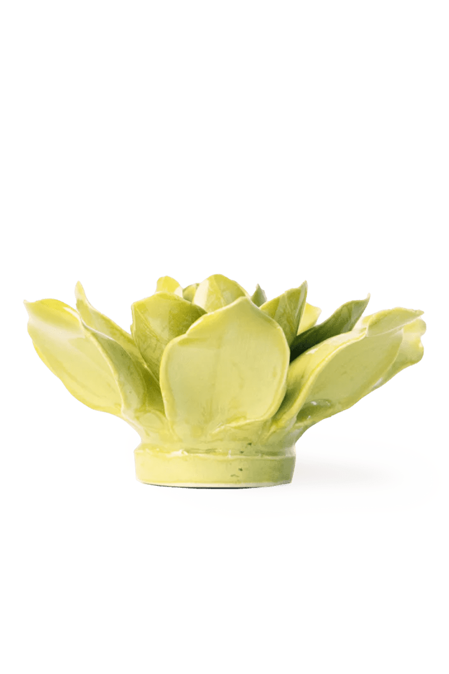 EG32 Chartreuse Columbine - Chive Ceramics Studio - Ceramic Flowers - Chive Ceramics Studio