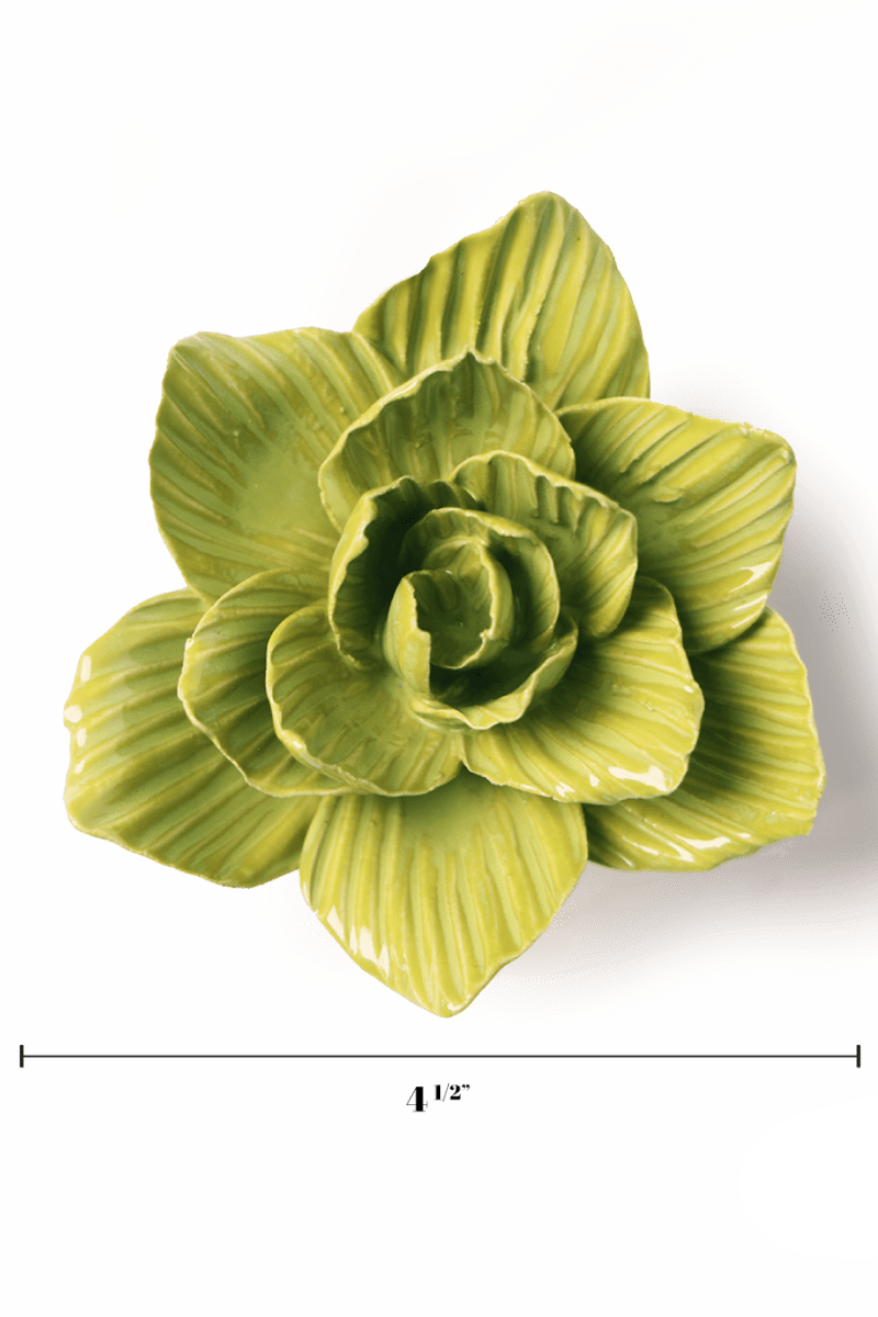 Chartreuse Gladiolus - Chive Ceramics Studio - Ceramic Flowers - Chive Ceramics Studio