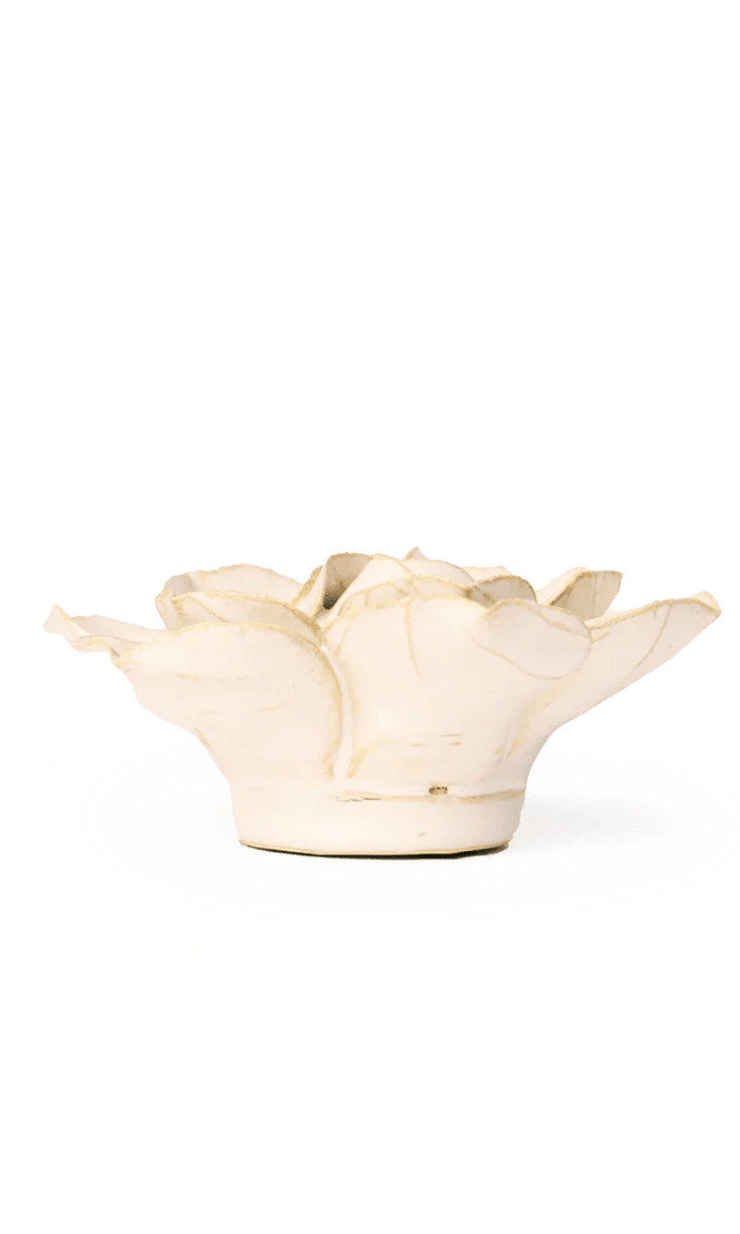 Ivory Daffodil ceramic wall flower — English Garden Collection — handmade by Chive Studio Toronto