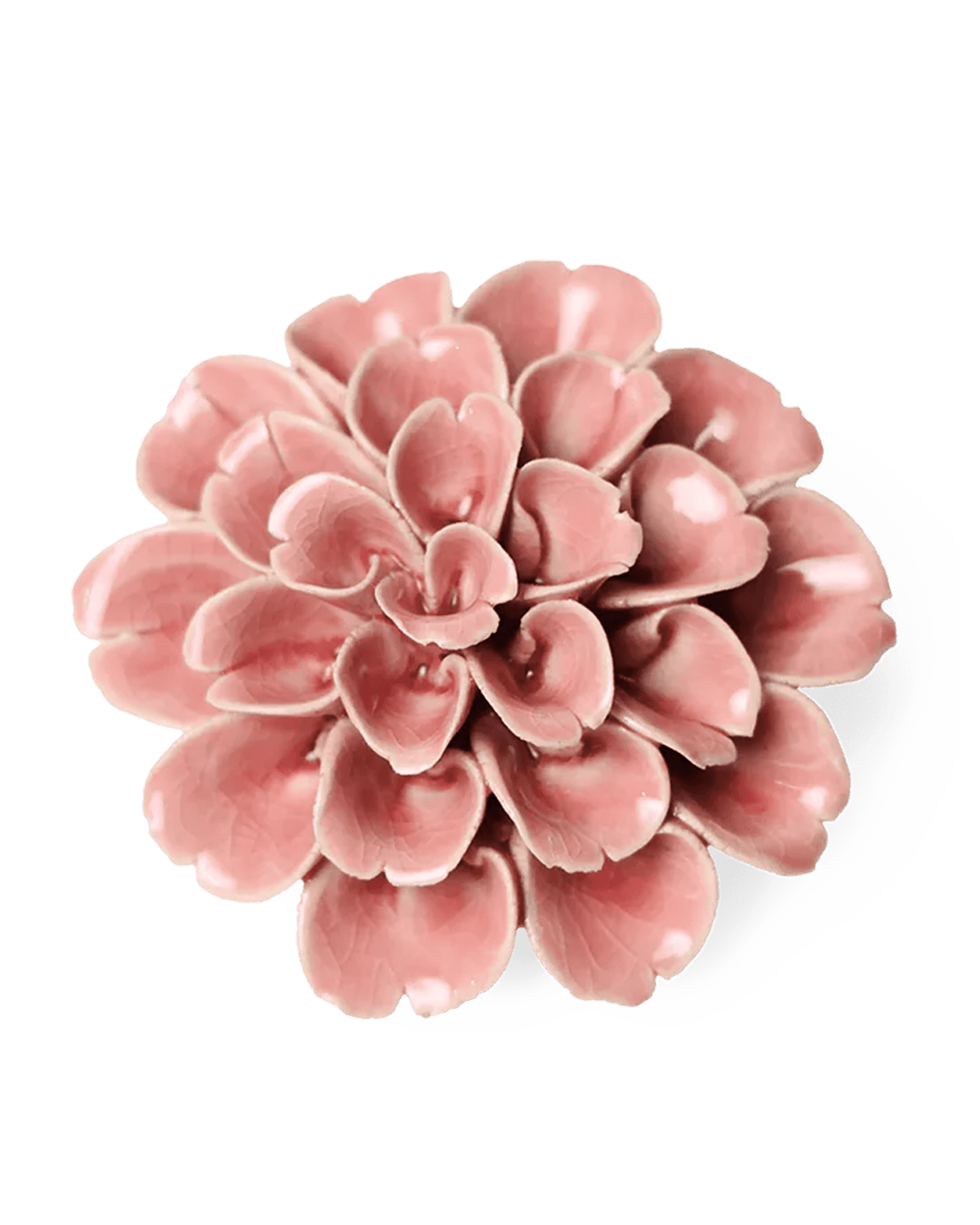 Champagne Pink Hydrangea ceramic wall flower — English Garden collection — designed in Toronto by Chive Studio