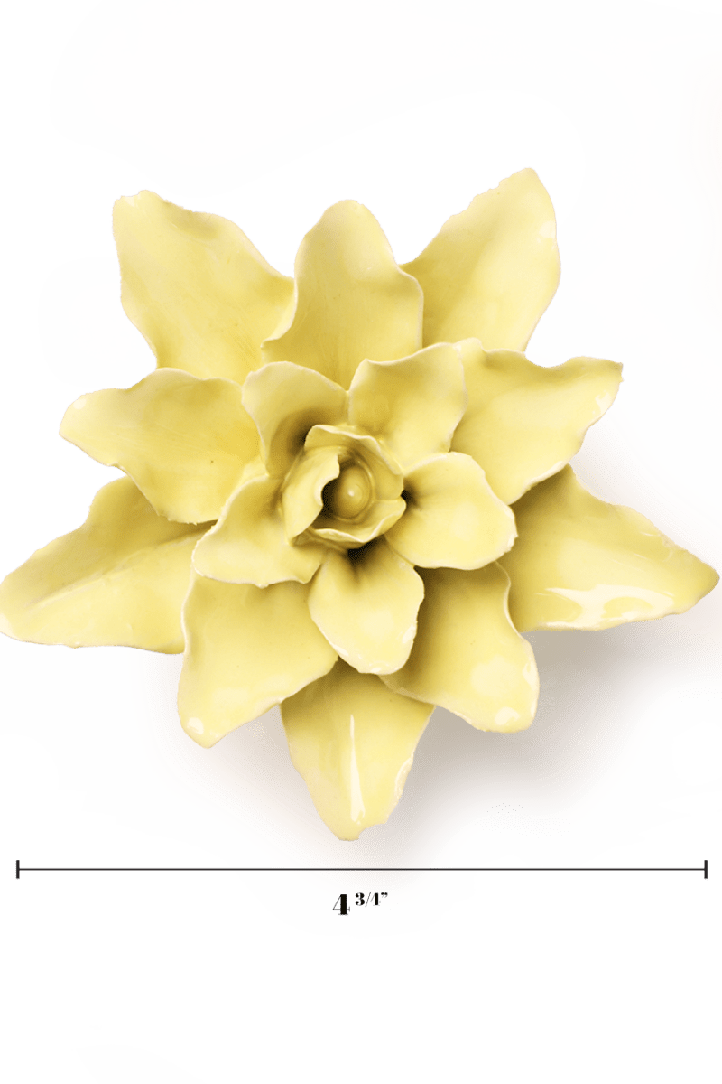 Lime Yellow Tiger Lily - Chive Ceramics Studio - Ceramic Flowers - Chive Ceramics Studio