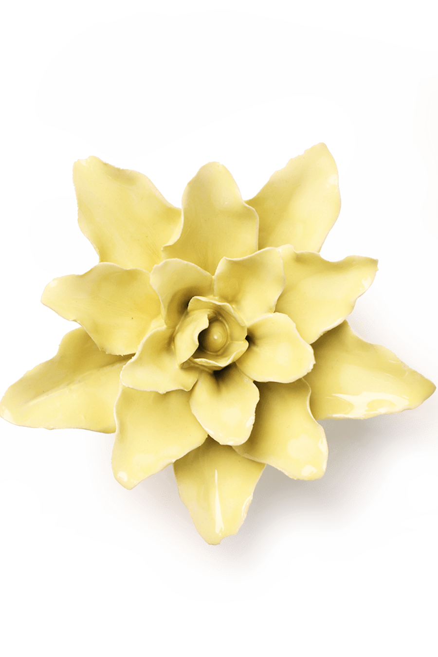 Lime Yellow Tiger Lily - Chive Ceramics Studio - Ceramic Flowers - Chive Ceramics Studio