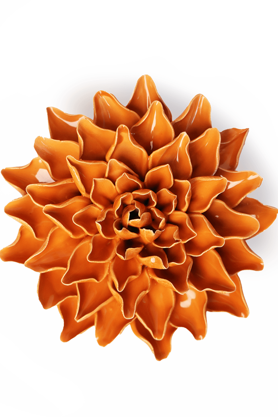 Orange Autumn Azalea - Chive Ceramics Studio - Ceramic Flowers - Chive Ceramics Studio