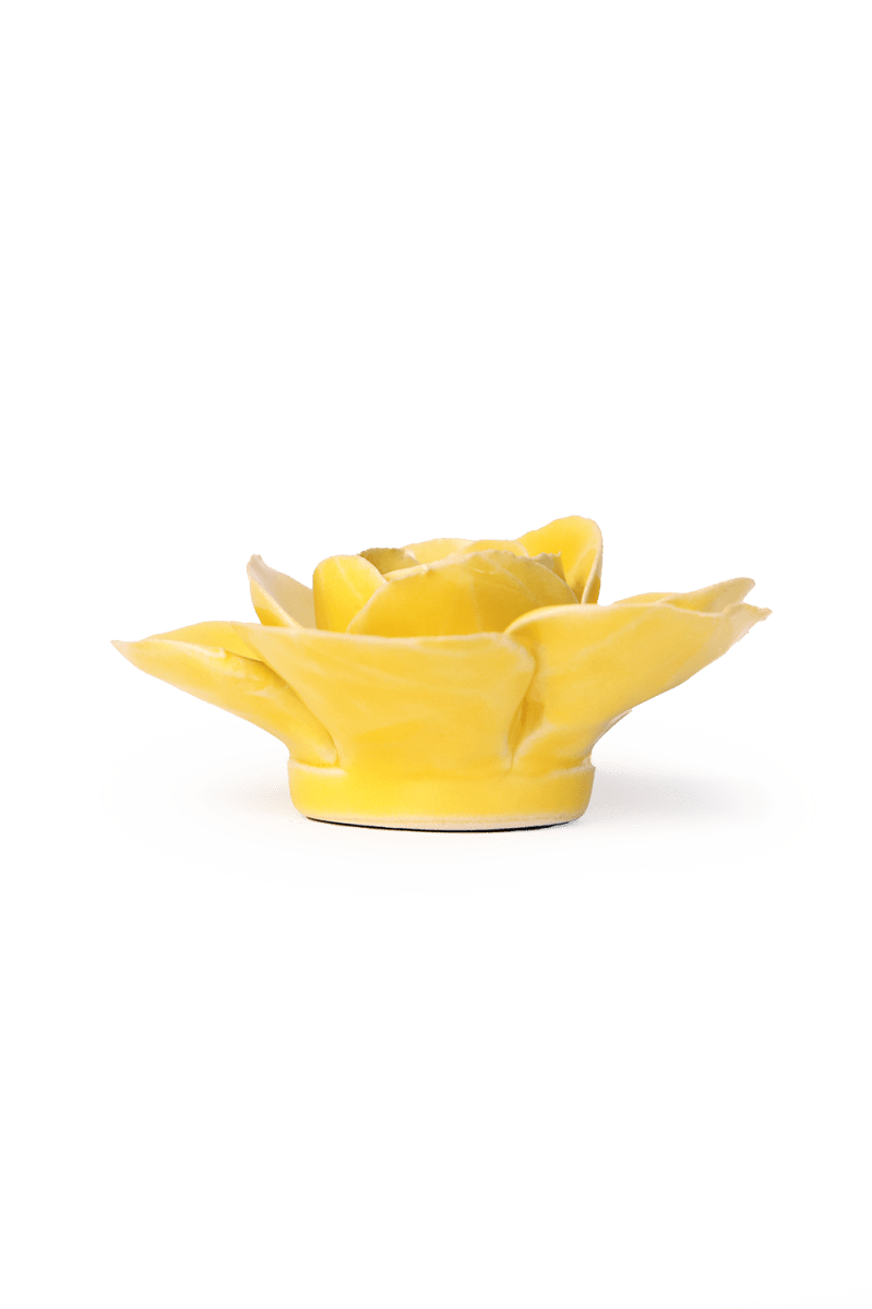 Buttercup Yellow Elegance Ranunculus ceramic wall flower — English Garden — handmade by Chive Studio Toronto