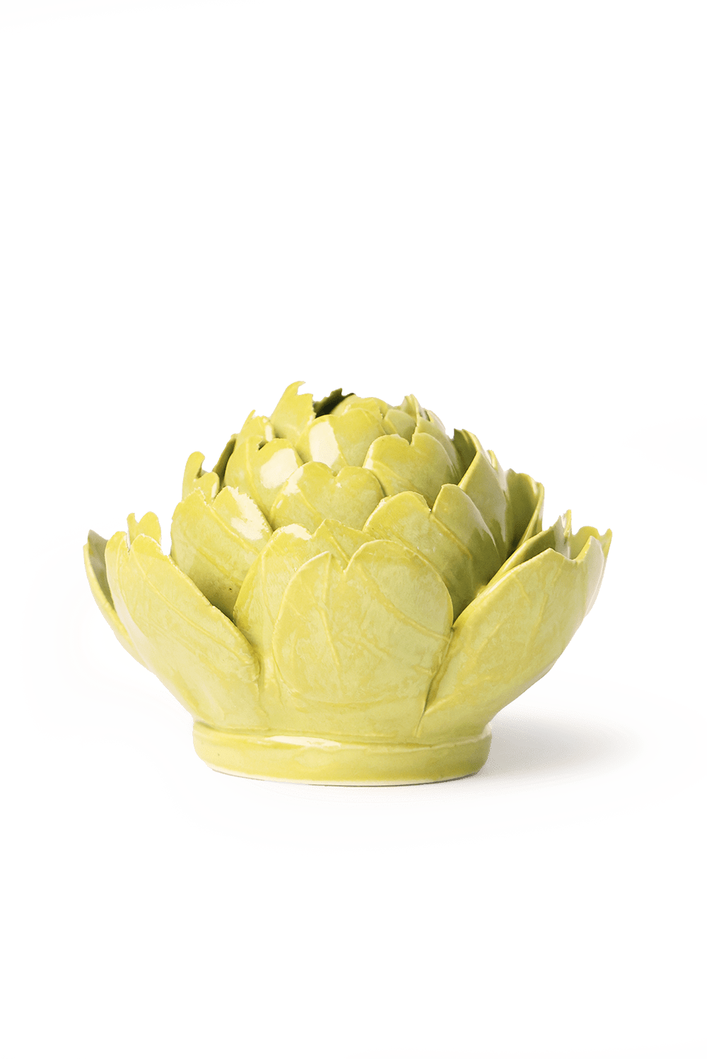 Chartreuse Queen Protea ceramic wall flower — English Garden — handmade by Chive Studio Toronto