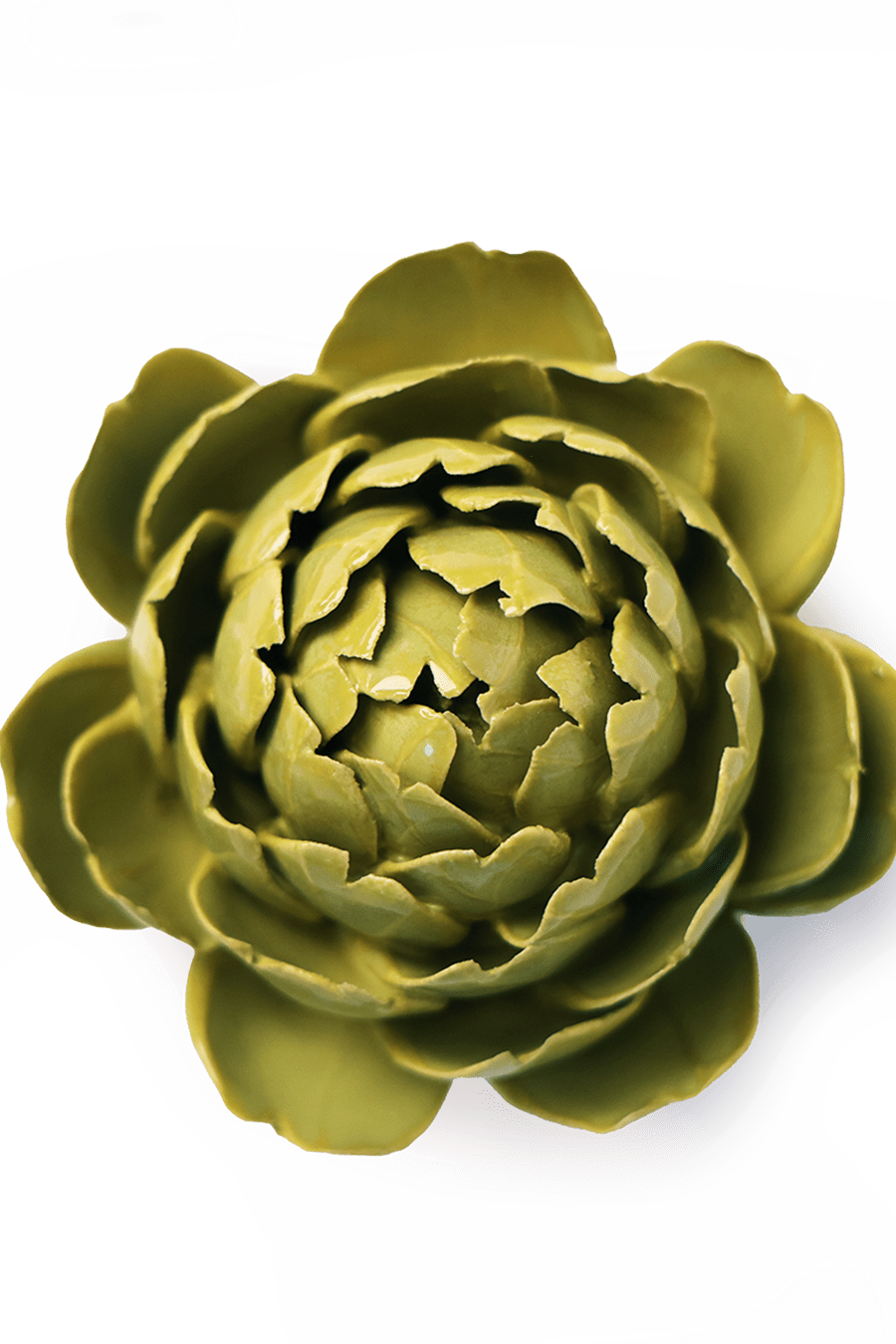 Chartreuse Queen Protea - Chive Ceramics Studio - Ceramic Flowers - Chive Ceramics Studio