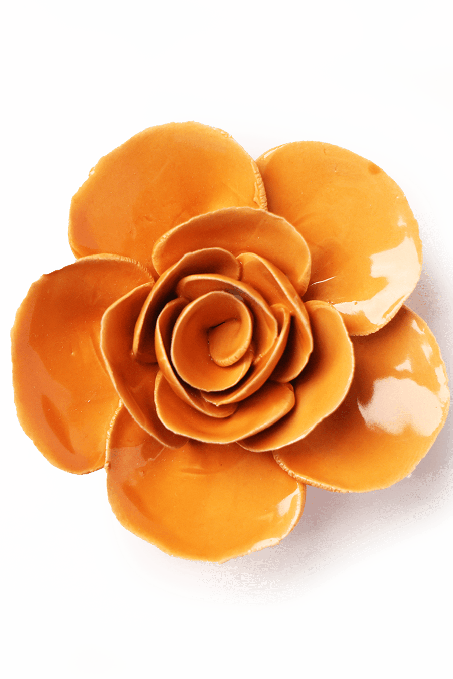 Orange Elegance Ranunculus - Chive Ceramics Studio - Ceramic Flowers - Chive Ceramics Studio