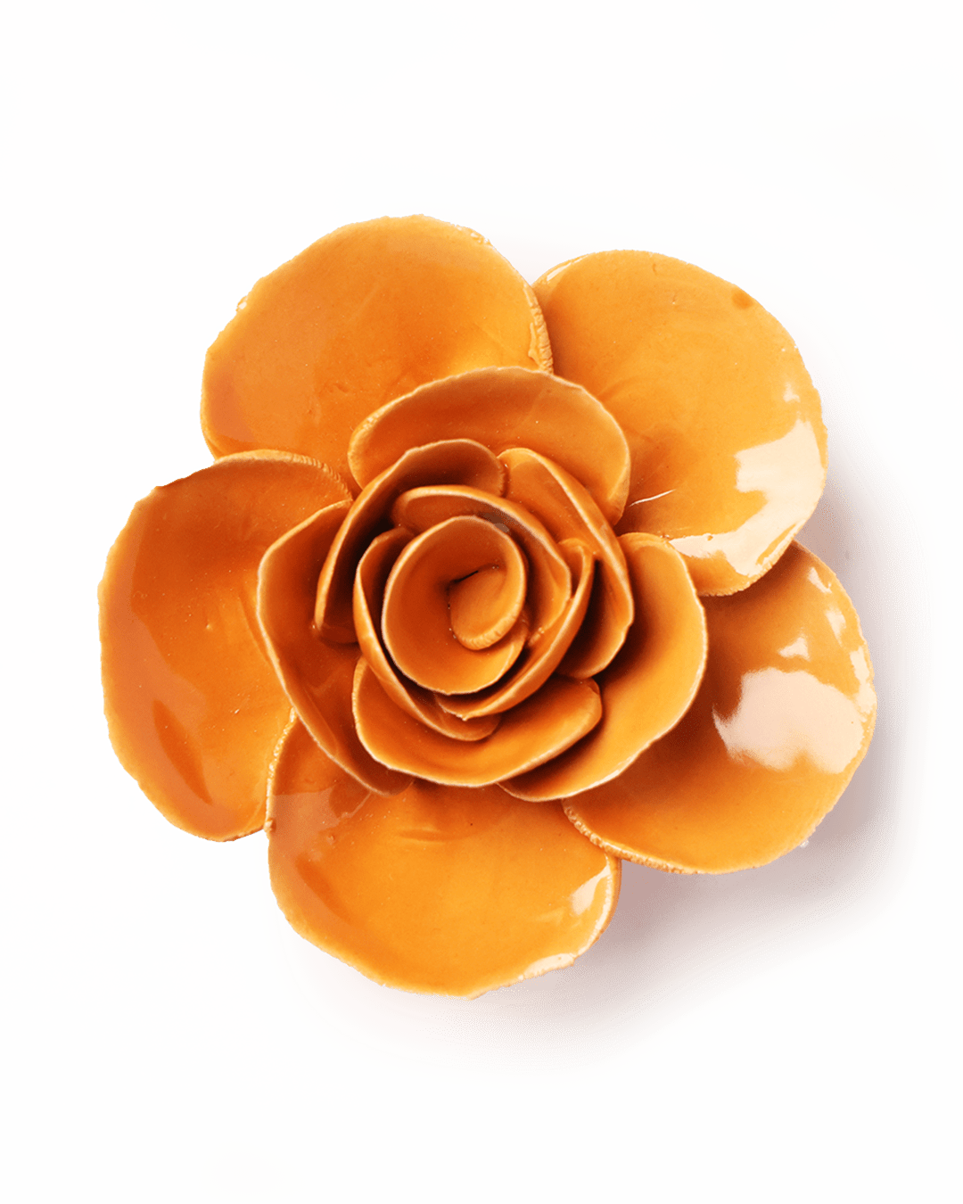 Orange Elegance Ranunculus - Chive Ceramics Studio - Ceramic Flowers - Chive Ceramics Studio