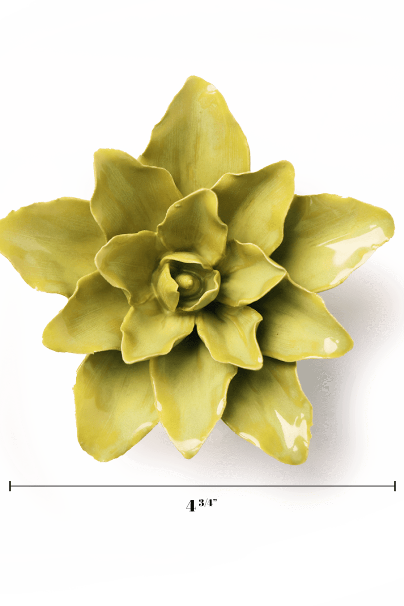 Chartreuse Tiger Lily - Chive Ceramics Studio - Ceramic Flowers - Chive Ceramics Studio