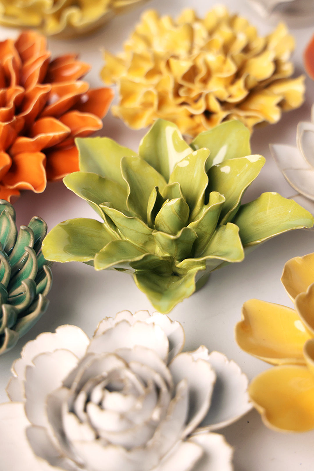 Chartreuse Tiger Lily - Chive Ceramics Studio - Ceramic Flowers - Chive Ceramics Studio