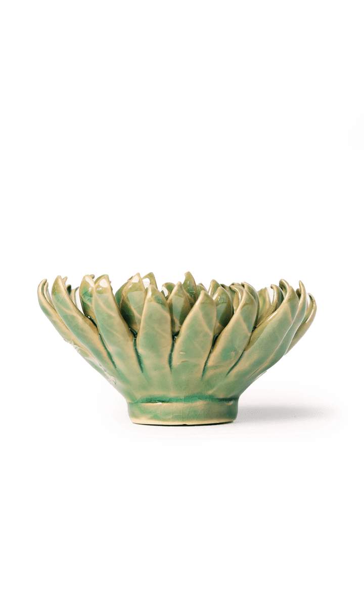 Jungle Green Mum ceramic wall flower — English Garden collection — designed in Toronto by Chive Studio