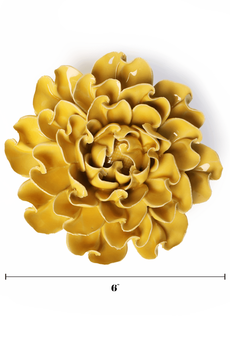 Buttercup Yellow Hawthorn - Chive Ceramics Studio - Ceramic Flowers - Chive Ceramics Studio