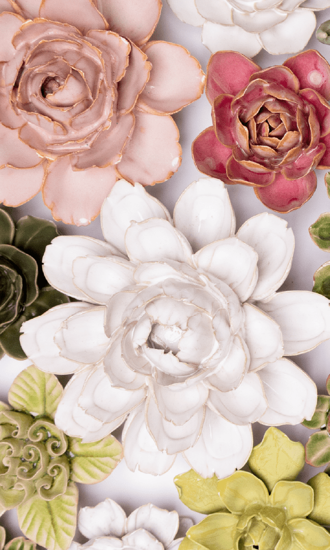 Chelsea - Ceramic Flower Curated Collection - Chive Ceramics Studio - Ceramic Flower Sets - Chive Ceramics Studio