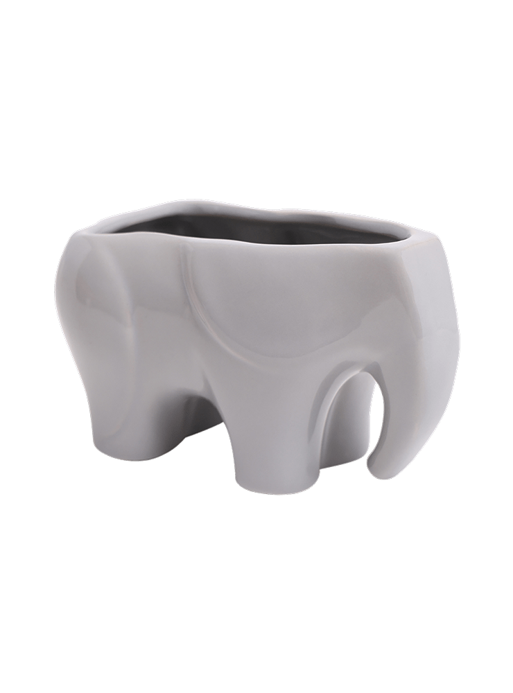Elephant Ceramic Indoor Plant Pot For Succulents - Chive Ceramics Studio - Pots - Chive US