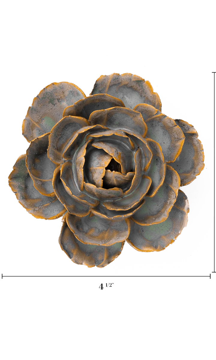 Blue Rose ceramic wall flower — France collection — designed in Toronto by Chive Studio