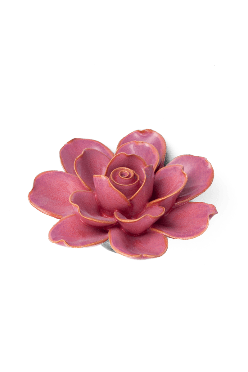Blush Pink Gardenia ceramic wall flower — France collection — designed in Toronto by Chive Studio