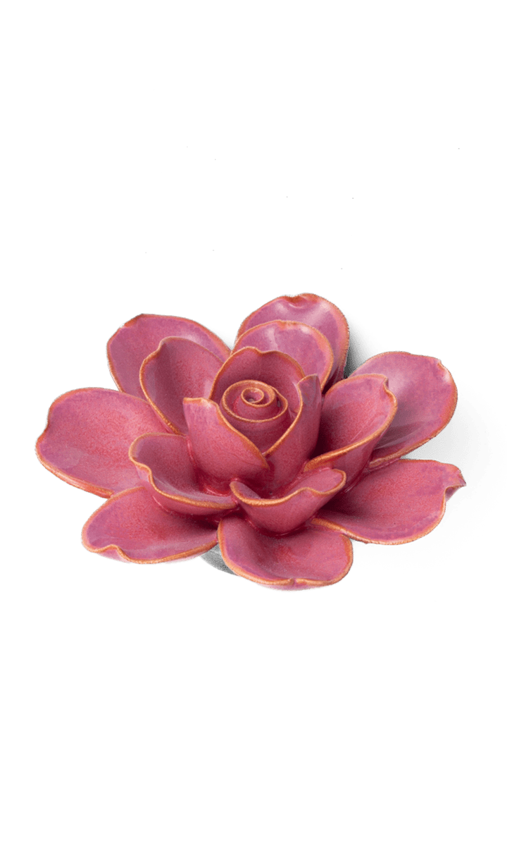 Blush Pink Gardenia ceramic wall flower — France collection — designed in Toronto by Chive Studio