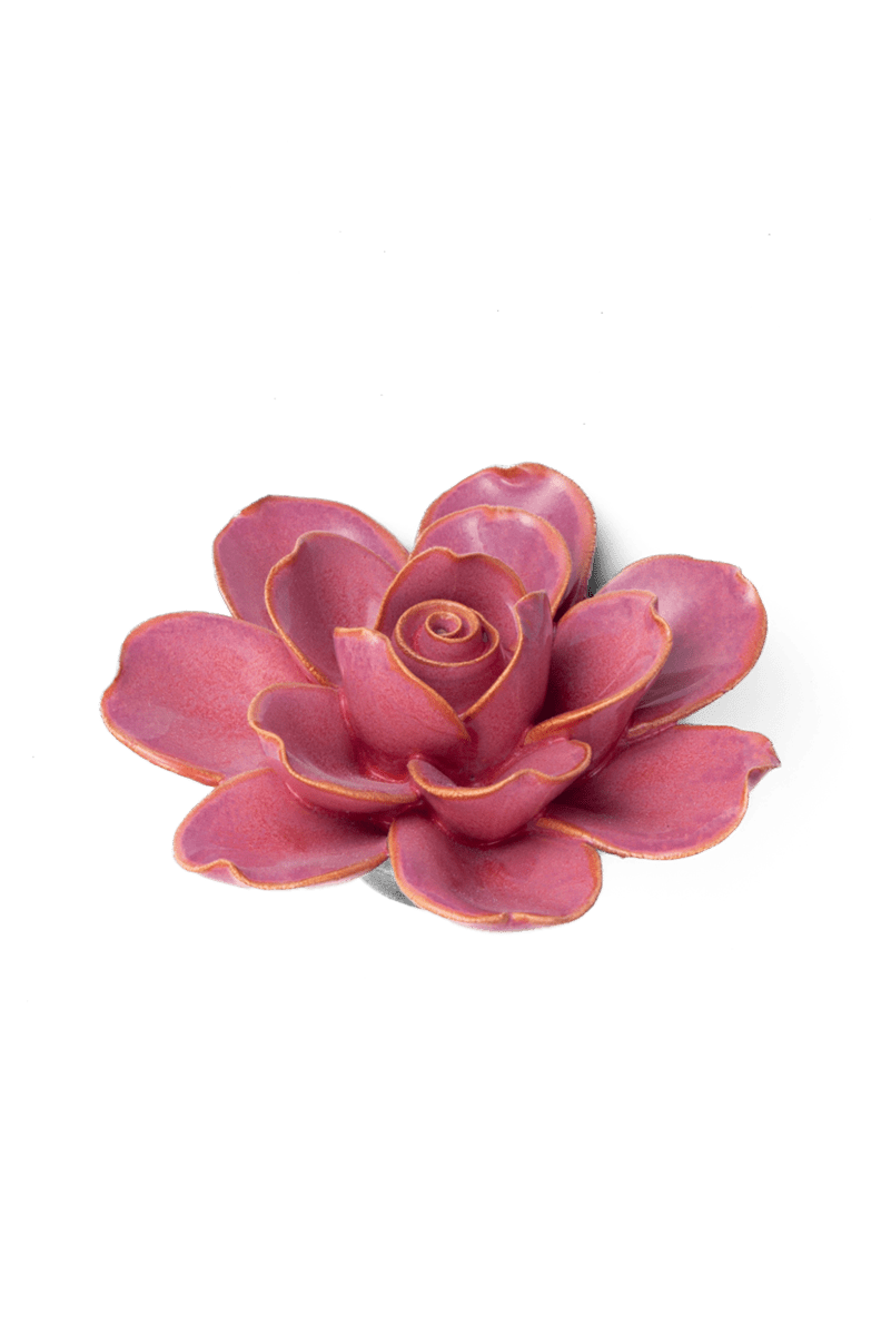 Blush Pink Gardenia ceramic wall flower — France collection — designed in Toronto by Chive Studio