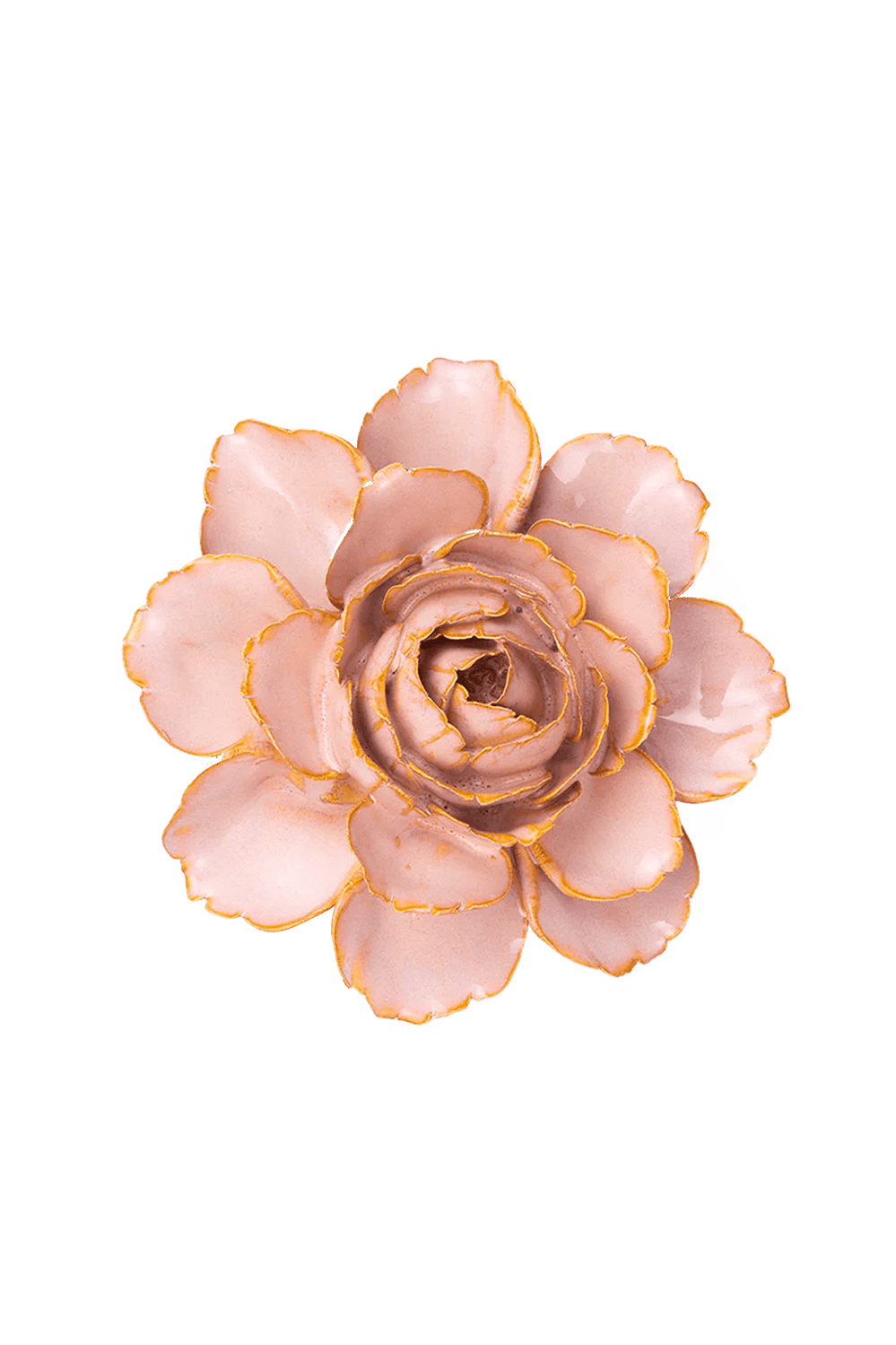 Rose Pink Camellia ceramic wall flower — France collection — designed in Toronto by Chive Studio
