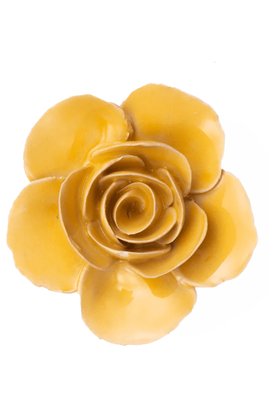 FR03 Burnt Yellow Elegance Ranunculus - Chive Ceramics Studio - Ceramic Flowers - Chive Ceramics Studio