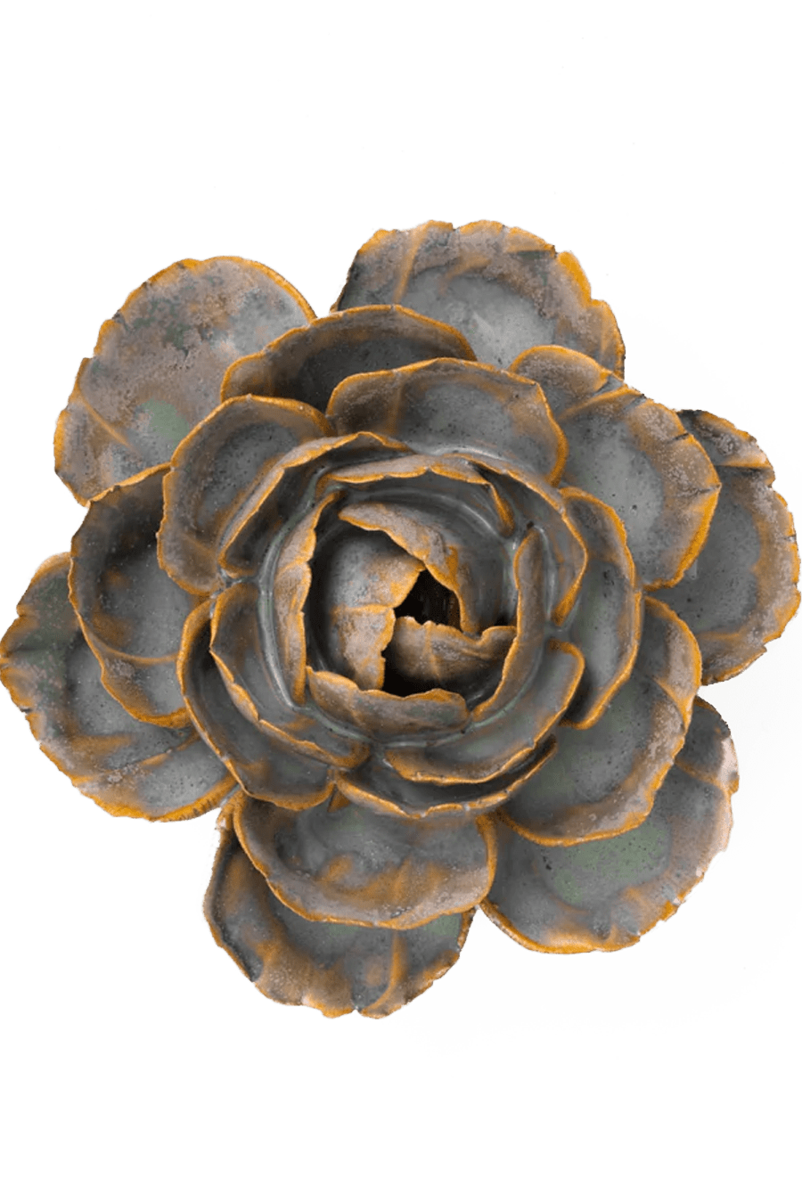 FR05 Pale Blue English Rose - Chive Ceramics Studio - Ceramic Flowers - Chive Ceramics Studio