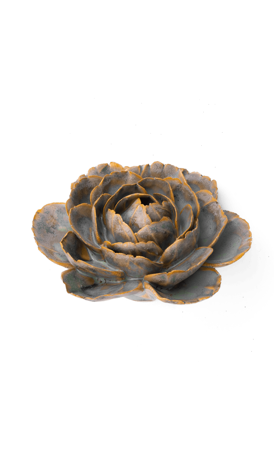 Blue Rose ceramic wall flower — France collection — designed in Toronto by Chive Studio