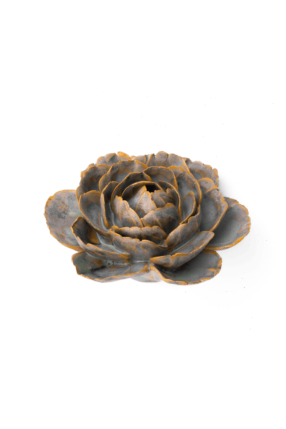 Pale Blue English Rose - Chive Ceramics Studio - Ceramic Flowers - Chive Ceramics Studio