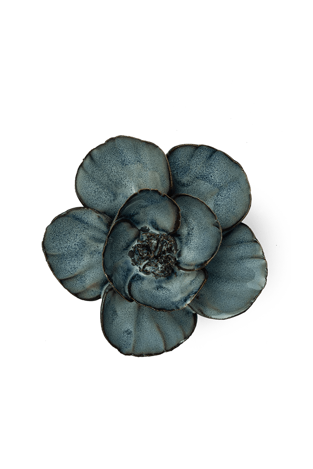 Navy Poppy - Chive Ceramics Studio - Ceramic Flowers - Chive Ceramics Studio