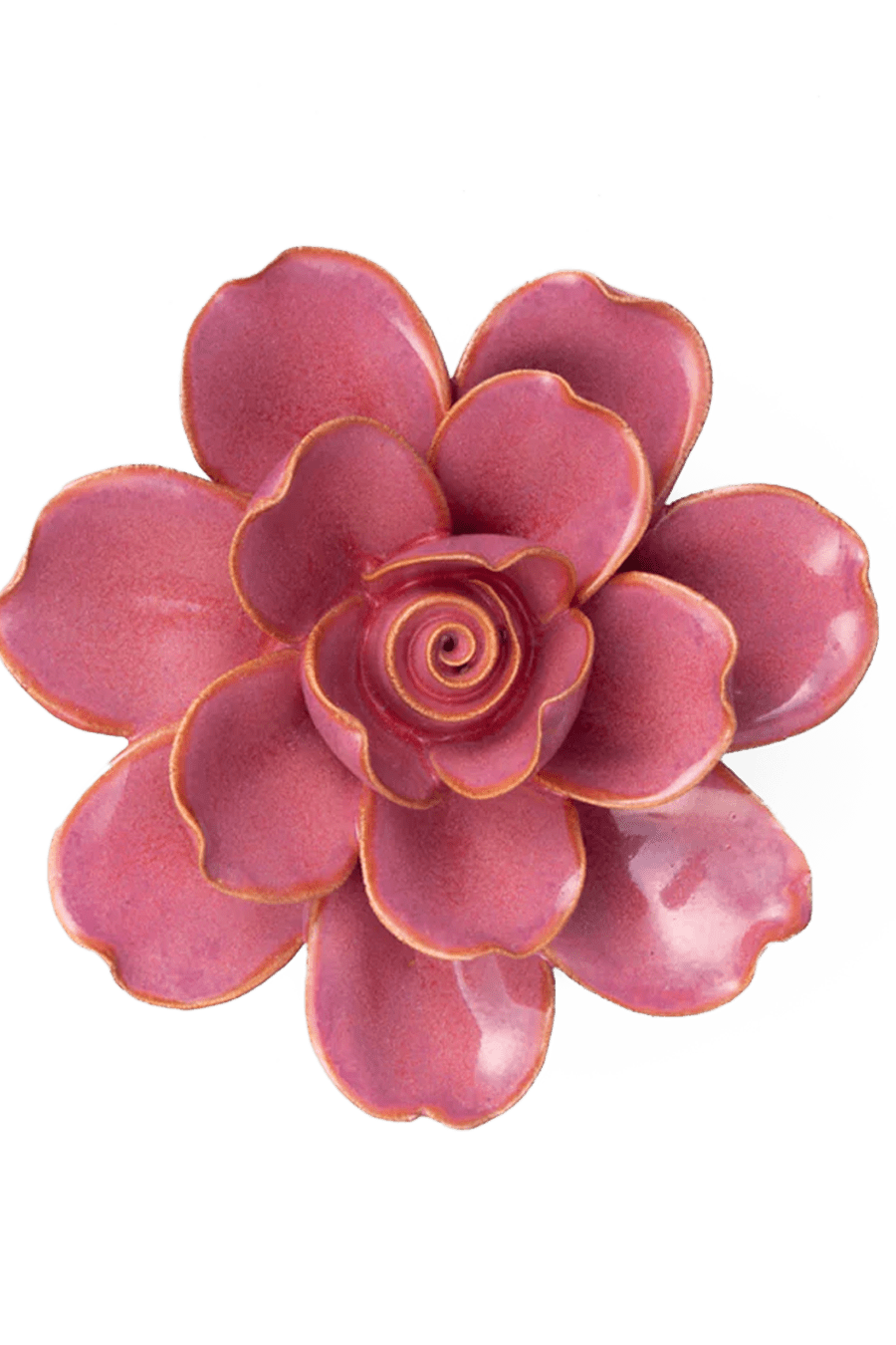 FR09 Blush Pink Tahitian Gardenia - Chive Ceramics Studio - Ceramic Flowers - Chive Ceramics Studio